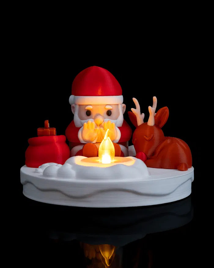 Santa's Bonfire-Table Lamp